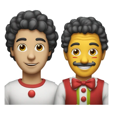 Gabriel Attal en clown sticker