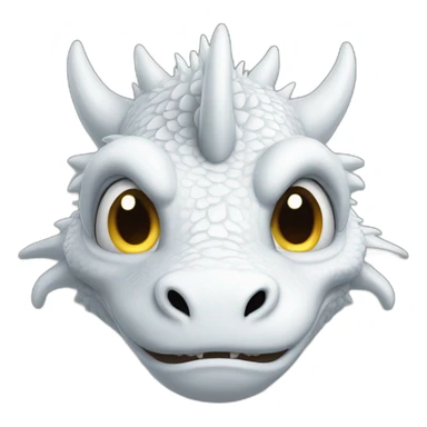 Looking stupid White dragon sticker