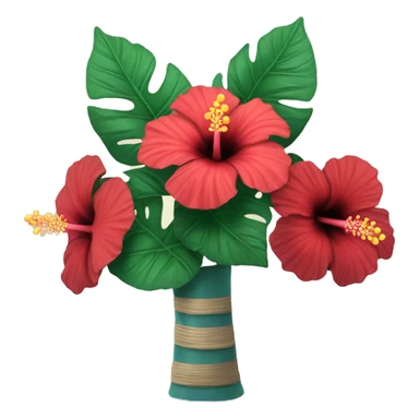 Hibiscus ￼bouquet  sticker
