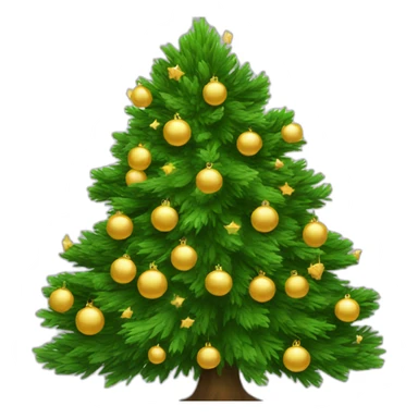New year tree sticker