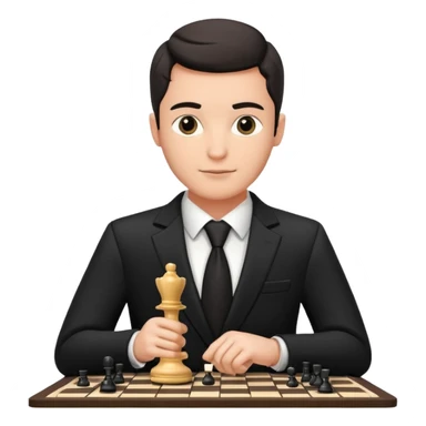 Chess Player holding a  piece,Chess club. sticker