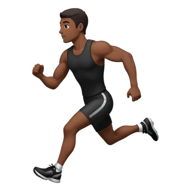 Man running siluet sticker