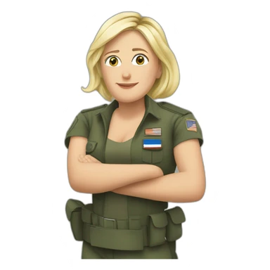 Marine le pen méchante sticker