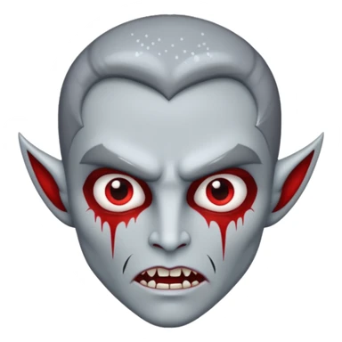 glitter gray dent vampire  sticker