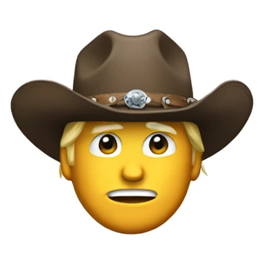 Trump in a cowboy hat sticker