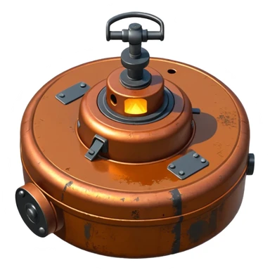 generate a realistic anti-tank mine that can be carried by a drone sticker