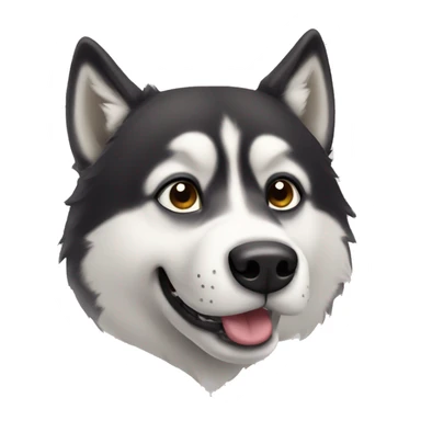 Husky dog face sticker