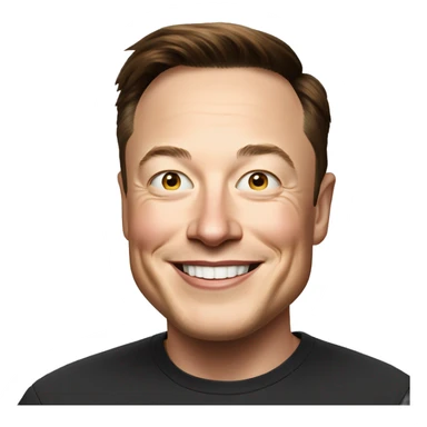 elon musk smiling sticker