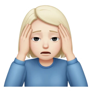 hands covering eyes, embarassed sticker