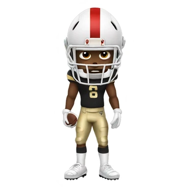 Terrible football player sticker