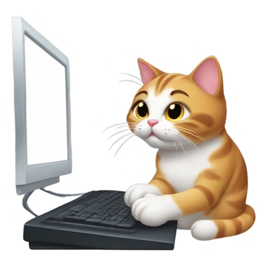 Cat gaming sticker