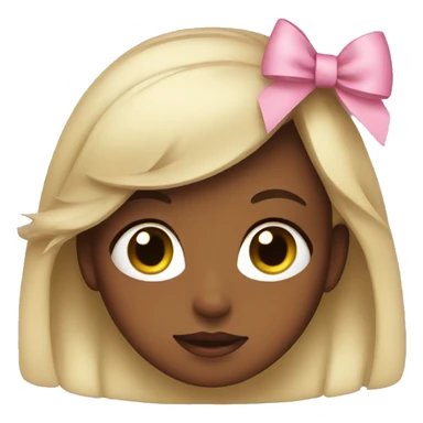 Girl with Bows sticker