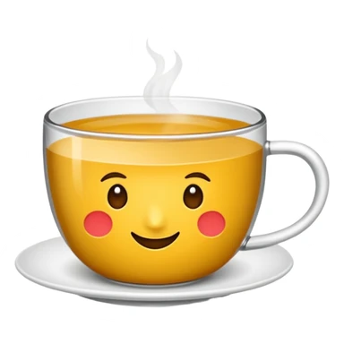 Küçük bardakta çay sticker