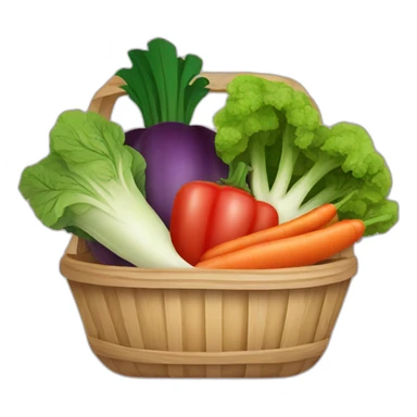 vegetables basket sticker