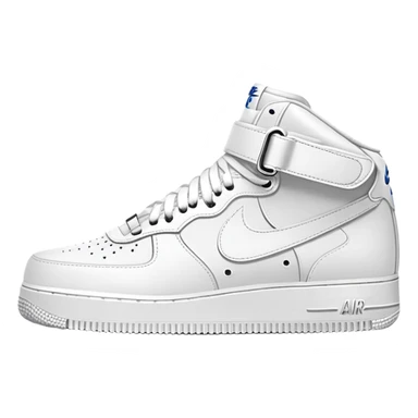 Two white Nike Air Force 1 sneakers facing each other sticker