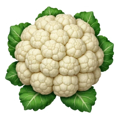 White cauliflower sticker