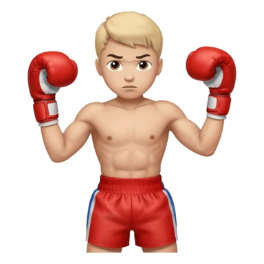 young boy professional boxer sticker