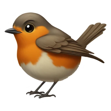 Happy Robin bird sticker