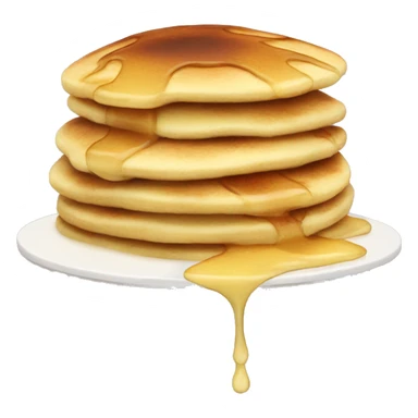 Fluffy pancake sticker