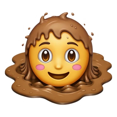 muddy puddle classic emoji style sticker