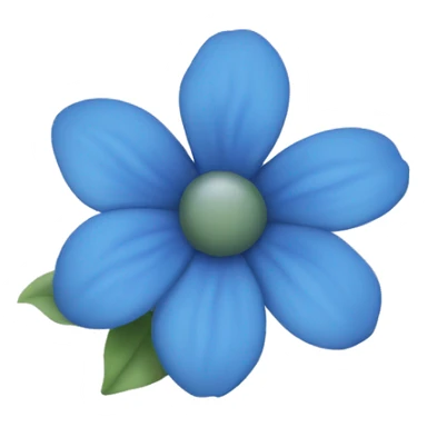 Aesthetic blue flower sticker
