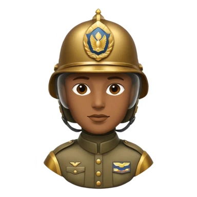 Casco con grado de sargento sticker