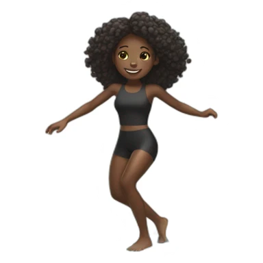 Black girl surfing  sticker
