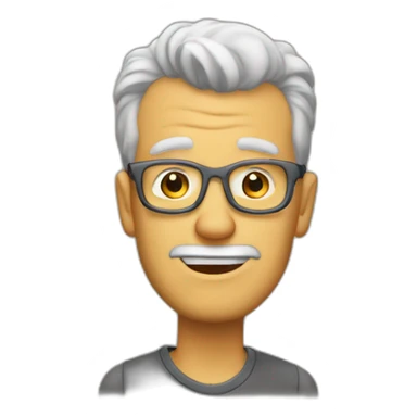 dicker Mann mit Bart sticker