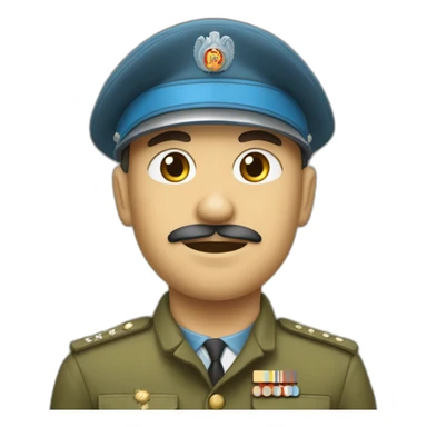 un militaire poilu sticker