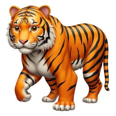 High resolution of a tigar sticker