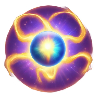 Orb of energy glowing  sticker