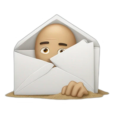 Man buried in emails sticker