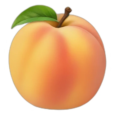 polaroid of a peach sticker