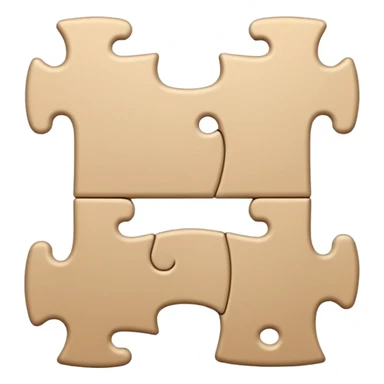 beige puzzle piece 🧩 sticker