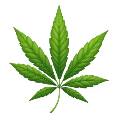 Weed emoji sticker