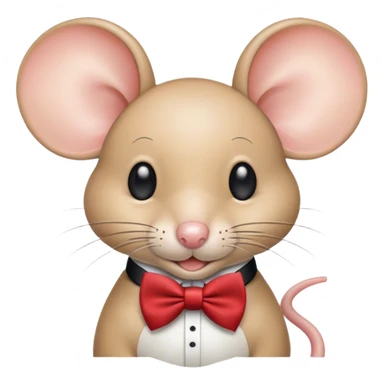 Ratón con lazo sticker