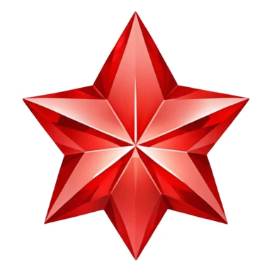 red diamont star  sticker