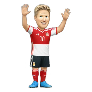 Bastian Schweinsteiger waving sticker