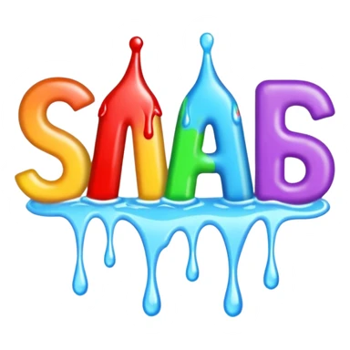 Words that say "Squad Wipe" in drippy letters  sticker