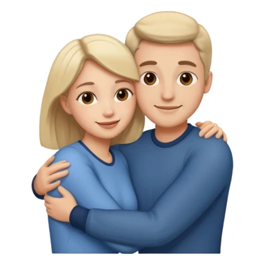 hugging love sticker