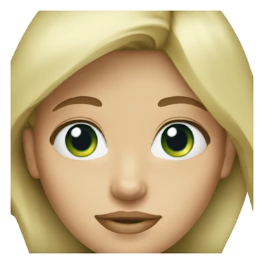 Woman blond blue/ green eyes sticker