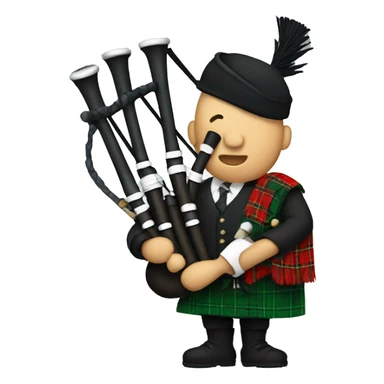Bagpipes sticker