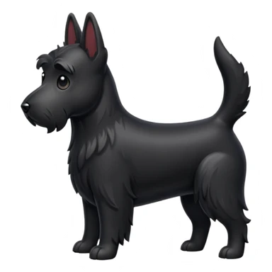 Scottie dog emoji sticker