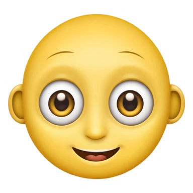 emoji with one big eye and two small eyes sticker