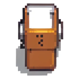 referee's whistle simple style pixel art sticker