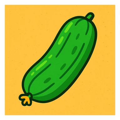 Cucumber sticker