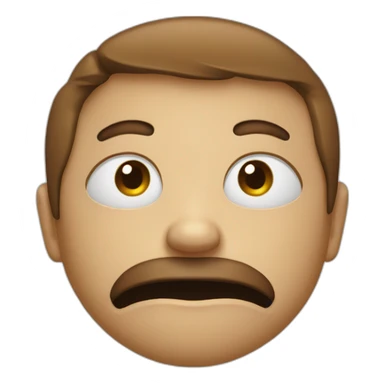 Dount in a face sticker