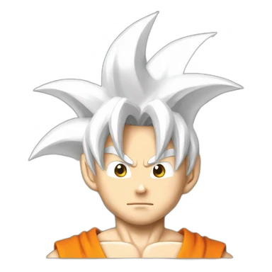 goku white sticker