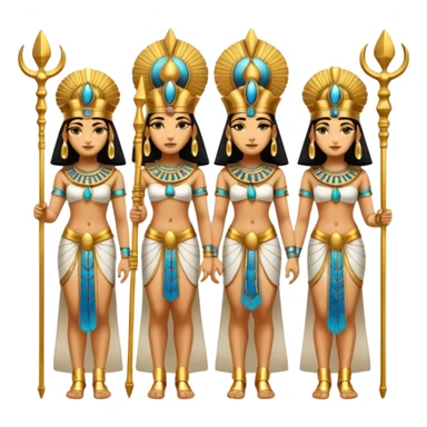 Egyptian goddesses sticker