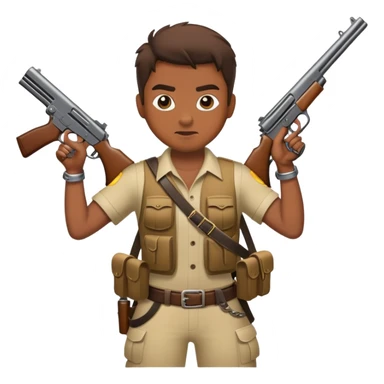 Kohala with guns sticker